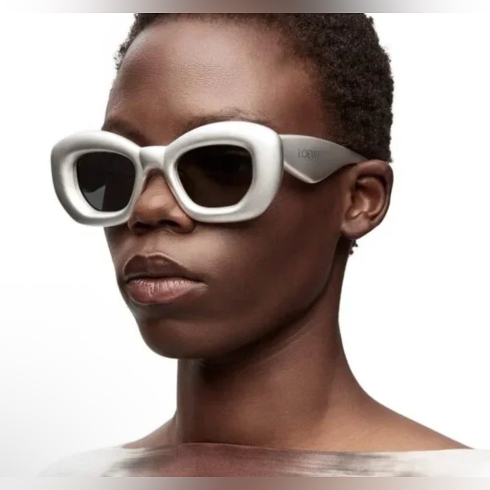 NEW Loewe silver butterfly sunglasses with original case